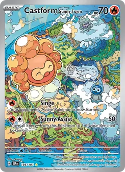 Kaart Castform Sunny Form