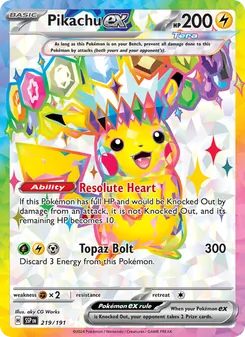 Kaart Pikachu ex