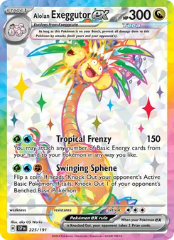 Kaart Alolan Exeggutor ex