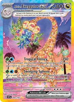Kaart Alolan Exeggutor ex