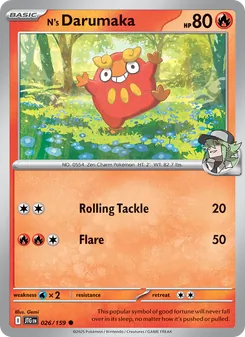 Kaart N's Darumaka