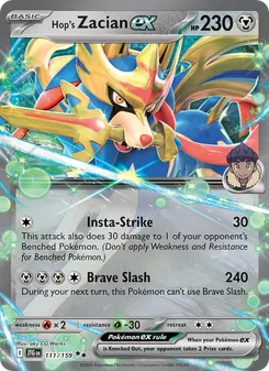 Kaart Hop's Zacian ex