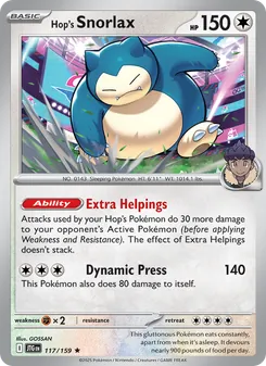 Kaart Hop's Snorlax