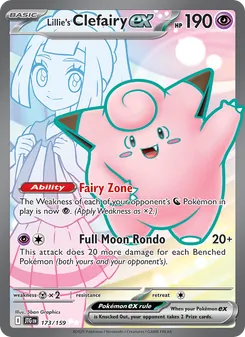 Kaart Lillie's Clefairy ex