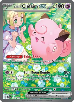 Kaart Lillie's Clefairy ex