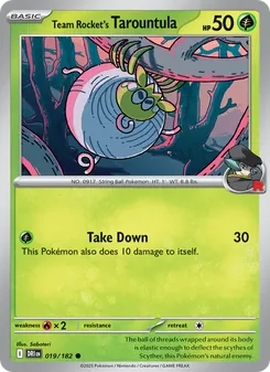 Kaart Team Rocket's Tarountula