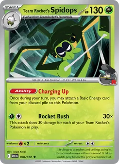 Kaart Team Rocket's Spidops