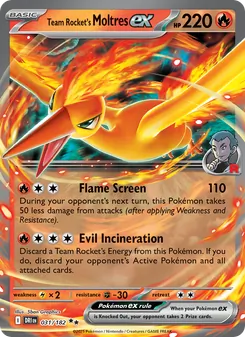Kaart Team Rocket's Moltres ex