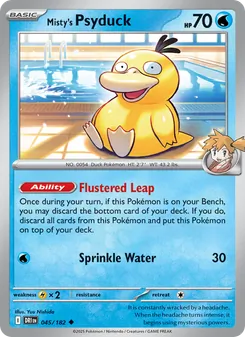 Kaart Misty's Psyduck