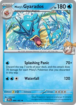 Kaart Misty's Gyarados