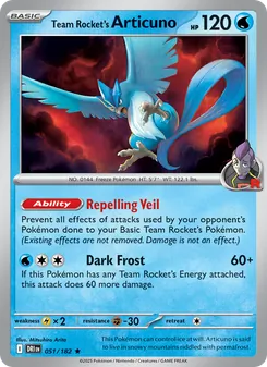 Kaart Team Rocket's Articuno