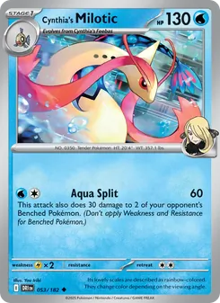 Kaart Cynthia's Milotic