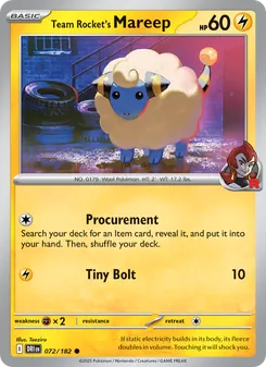 Kaart Team Rocket's Mareep