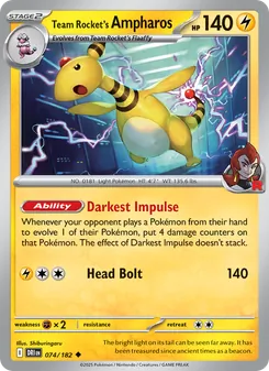 Kaart Team Rocket's Ampharos