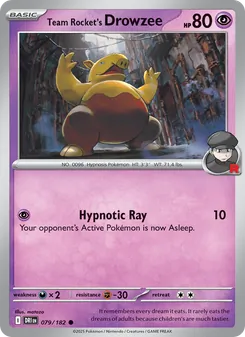 Kaart Team Rocket's Drowzee