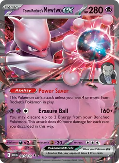 Kaart Team Rocket's Mewtwo ex