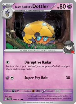 Kaart Team Rocket's Dottler