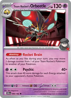 Kaart Team Rocket's Orbeetle