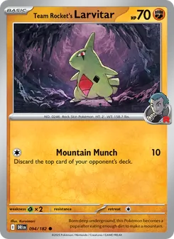 Kaart Team Rocket's Larvitar