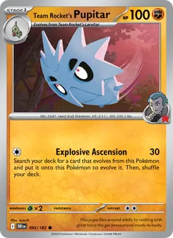 Kaart Team Rocket's Pupitar