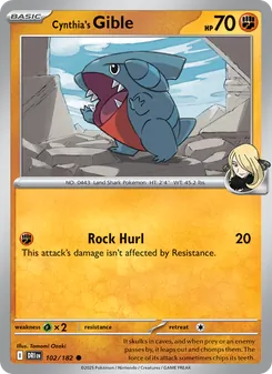 Kaart Cynthia's Gible