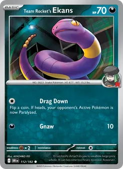Kaart Team Rocket's Ekans