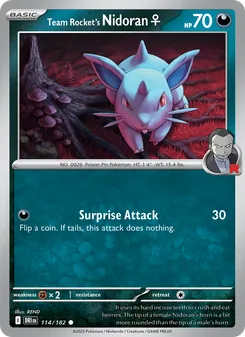 Kaart Team Rocket's Nidoran♀