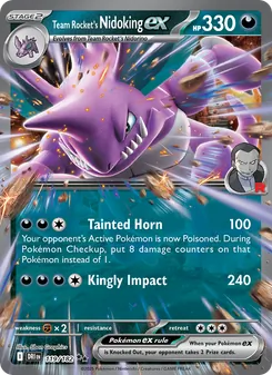 Kaart Team Rocket's Nidoking ex
