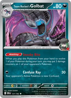 Kaart Team Rocket's Golbat