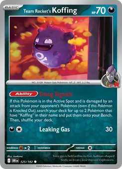 Kaart Team Rocket's Koffing