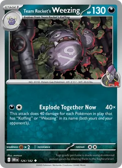 Kaart Team Rocket's Weezing