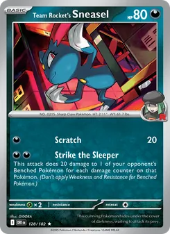 Kaart Team Rocket's Sneasel