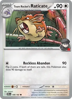 Kaart Team Rocket's Raticate