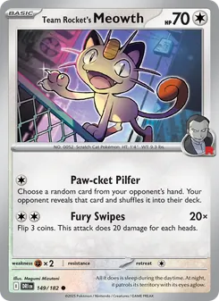 Kaart Team Rocket's Meowth