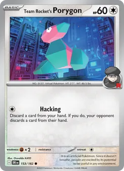 Kaart Team Rocket's Porygon