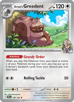 Kaart Arven's Greedent