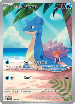 Kaart Misty's Lapras