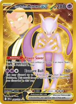 Kaart Team Rocket's Mewtwo ex