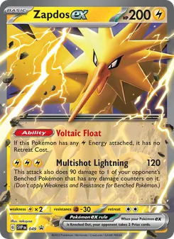 Kaart Zapdos ex