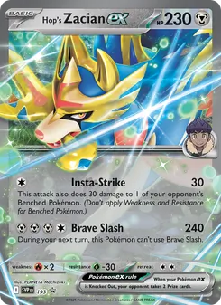 Kaart Hop's Zacian ex