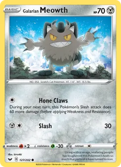 Kaart Galarian Meowth