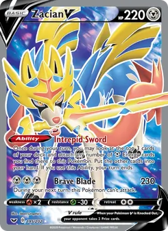 Kaart Zacian V