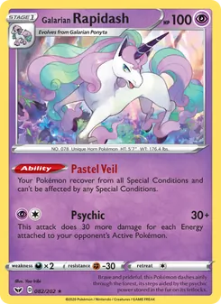 Kaart Galarian Rapidash