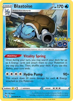 Kaart Blastoise