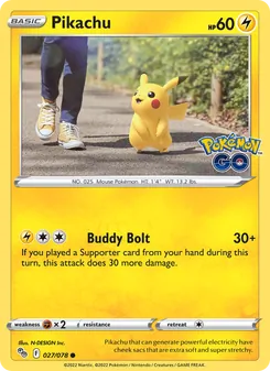 Kaart Pikachu