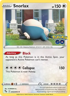 Kaart Snorlax