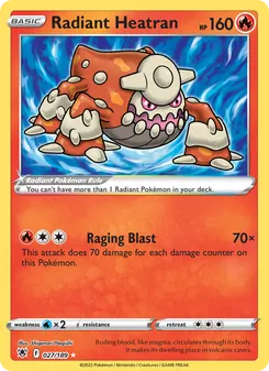 Kaart Radiant Heatran