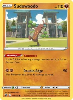 Kaart Sudowoodo