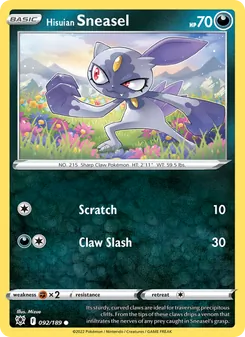 Kaart Hisuian Sneasel