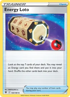 Kaart Energy Loto